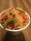 Woked basmati rice with chicken and chilli 