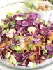 Colored chicken salad with teryaki sauce